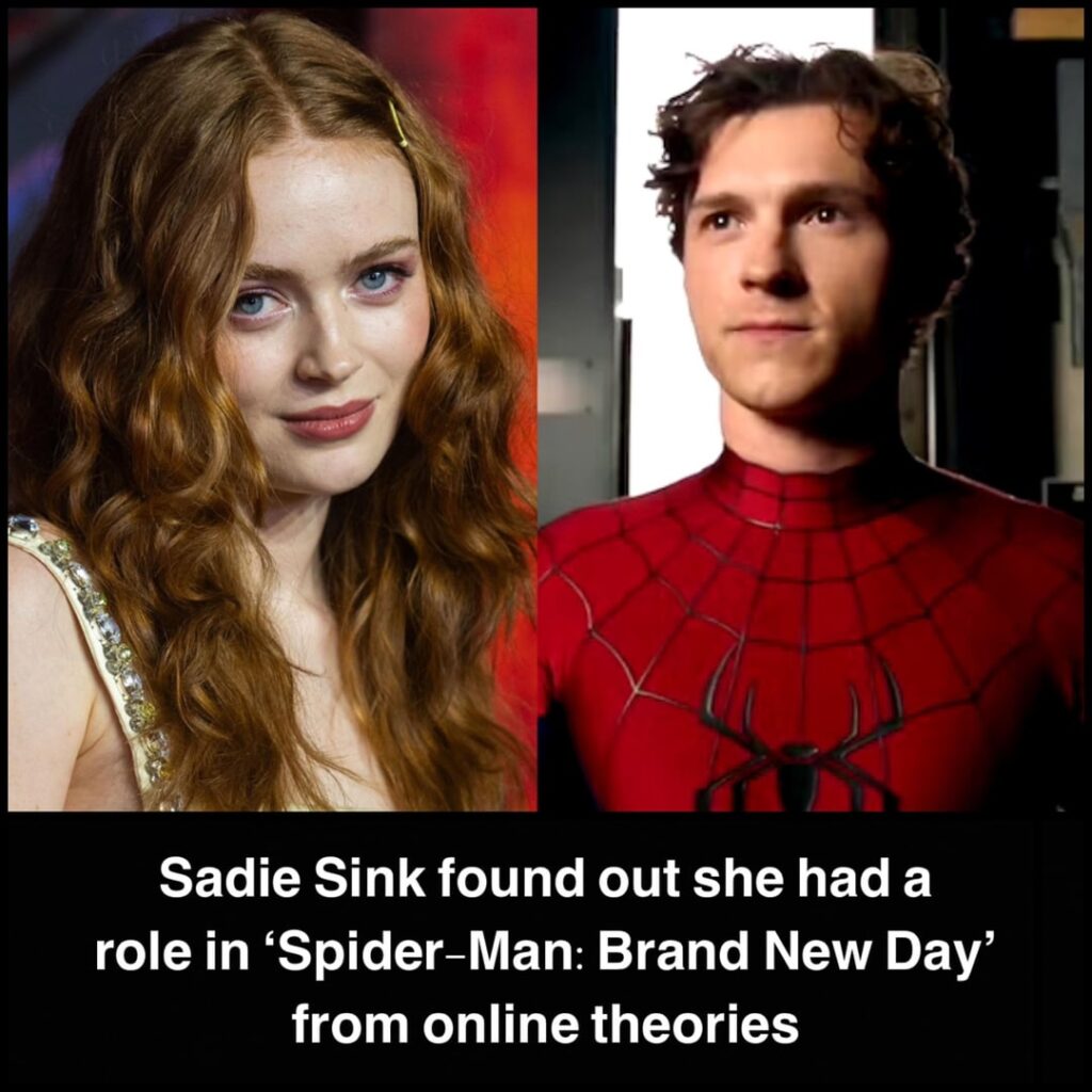 Sadie Sink found out she had a role in ‘Spider-Man: Brand New Day’ from online theories