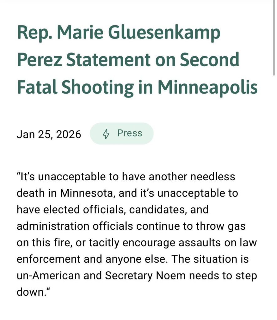 Rep. Marie Gluesenkamp Perez’s statement, one day after she voted to give ICE $10 billion more dollars