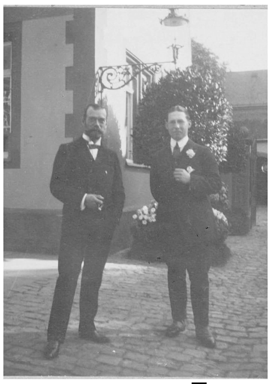 Tsar Nicholas II of Russia (1868-1918) and Prince George of Greece and Denmark (later George II, King of the Hellenes) (1890-1947)