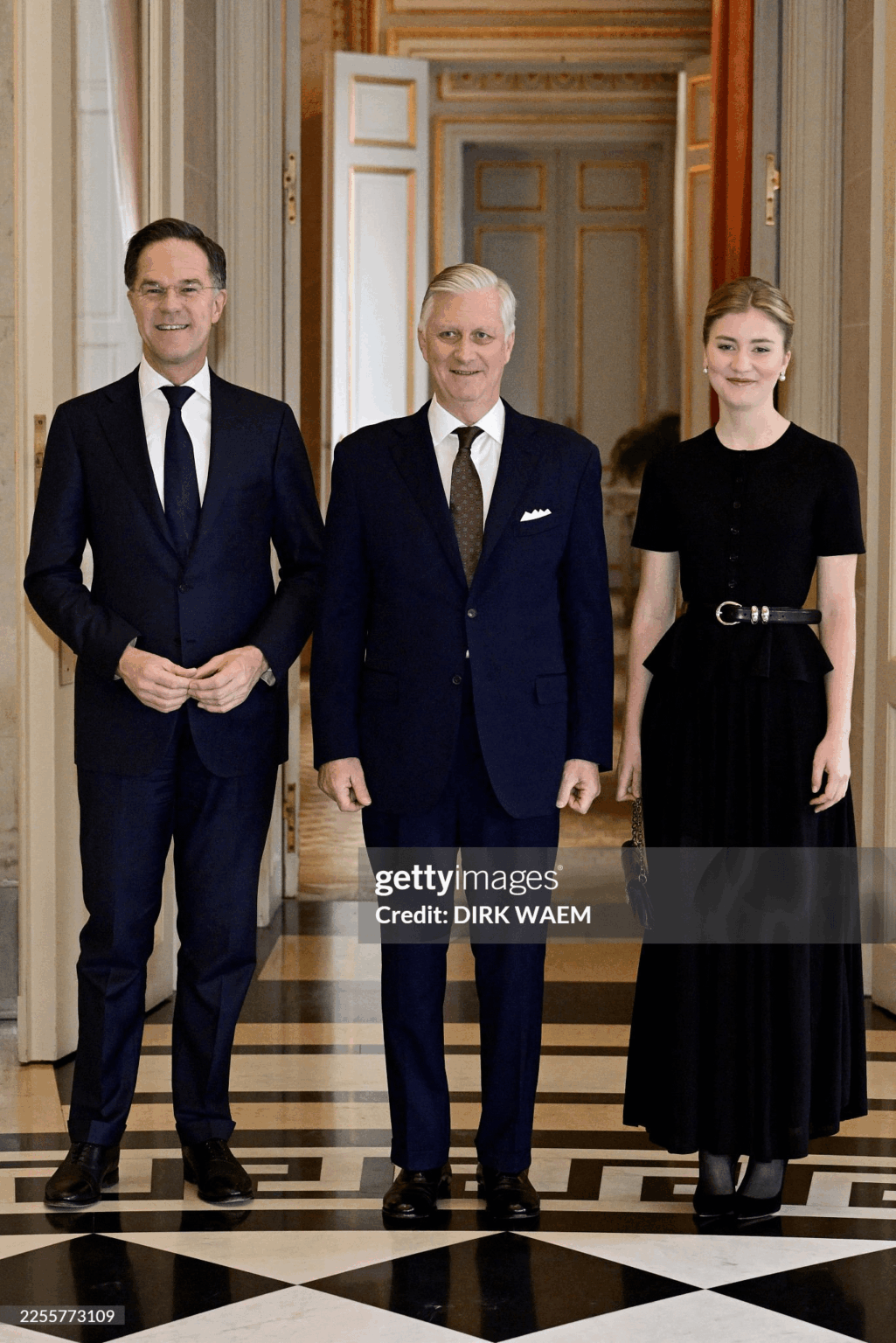 Princess Elisabeth of Belguim attends first NATO engagement with father King Phillippe and Secretary General Mark Rutte