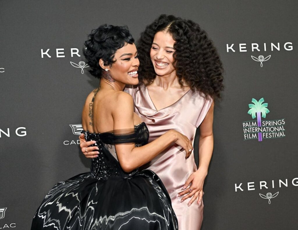 Chase Infiniti and Teyana Taylor at the 37th Annual Palm Springs International Film Awards (January 3, 2026)