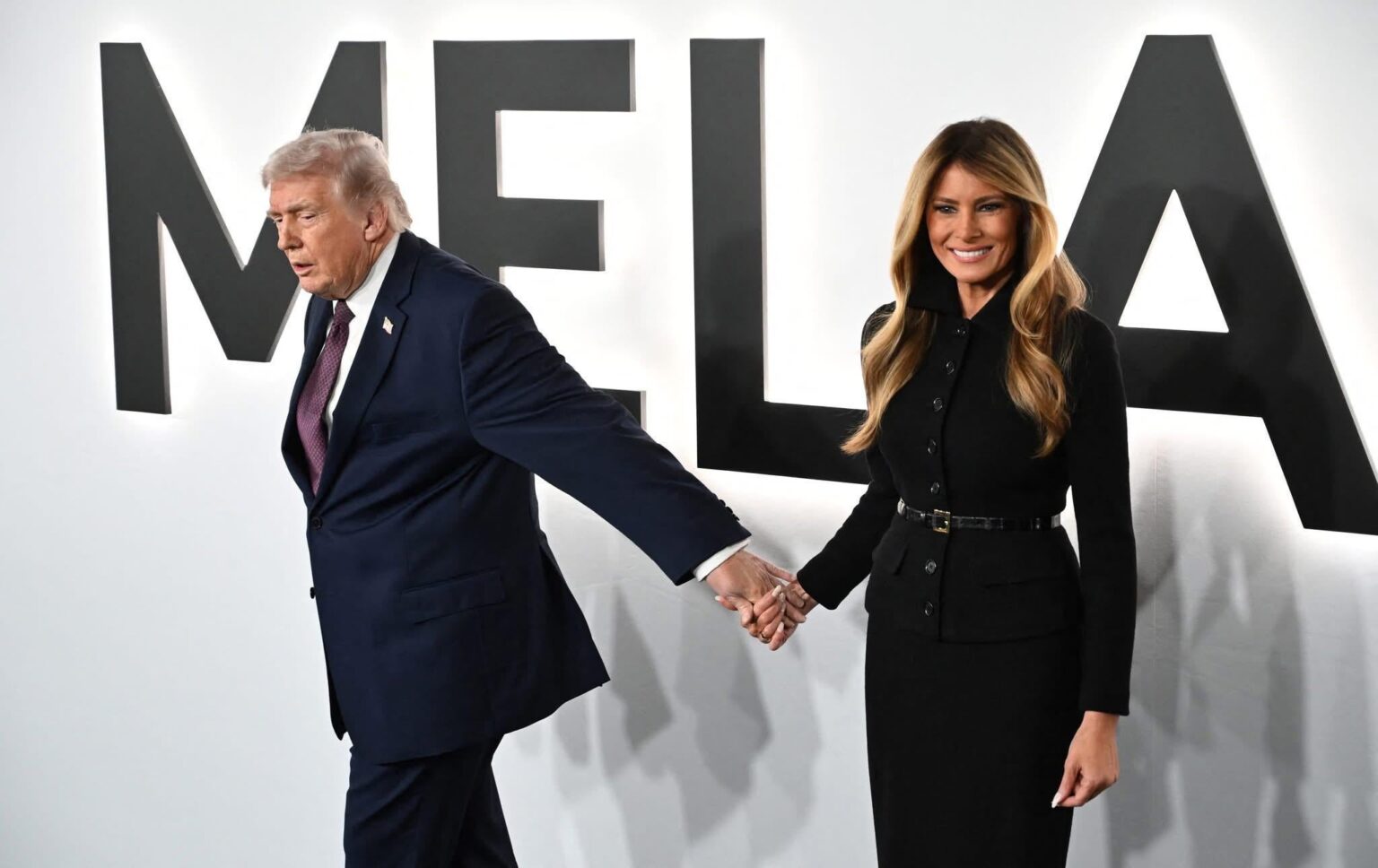 Donald Trump could hardly contain his excitement at the Kennedy Center premiere of the Melania Trump documentary.