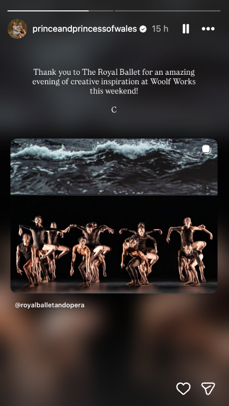 dance performance by the royal ballet at woolf works event