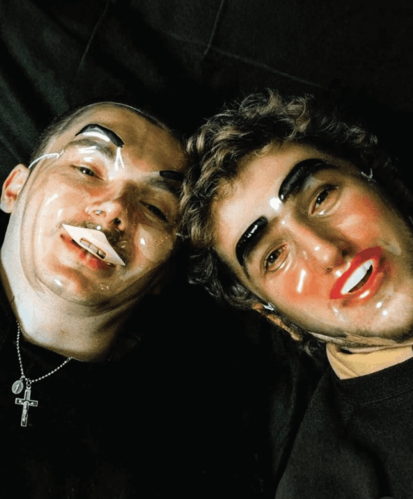 Daft Punk before their helmets