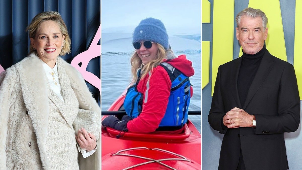 Sharon Stone, Taryn Smith, Pierce Brosnan
