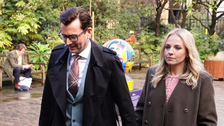 David Tennant and Georgia Tennant.
Pic: PA