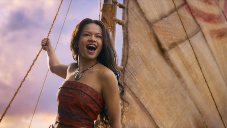 Catherine Laga’aia as Moana. Pic: Disney
