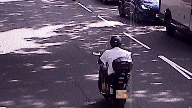 The actor was hit with a £147 fine for the offence. Pic: Metropolitan Police/PA