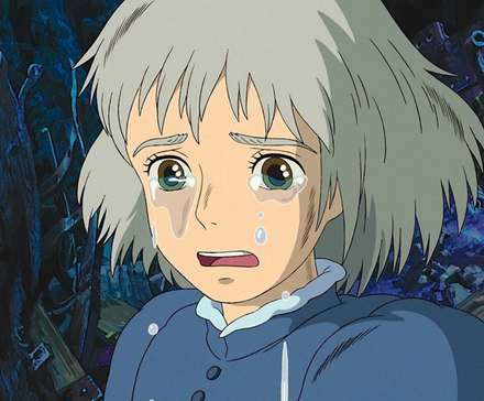 Sophie from Howl's Moving Castle crying - Studio Ghibli anime featured image
