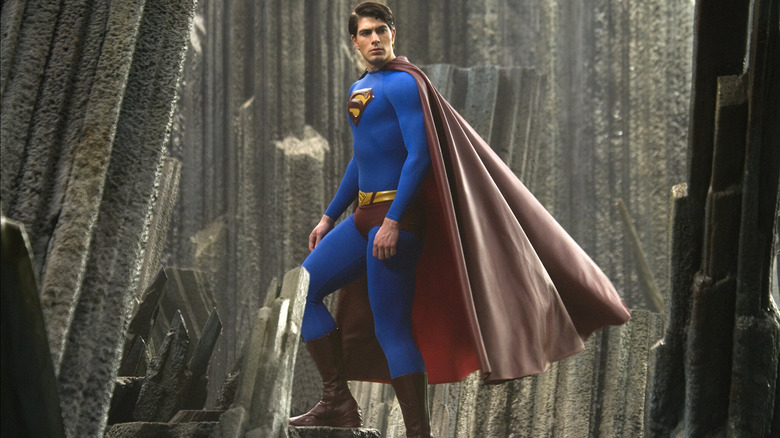 Superman on a Kryptonian surface in Superman Returns (2006)