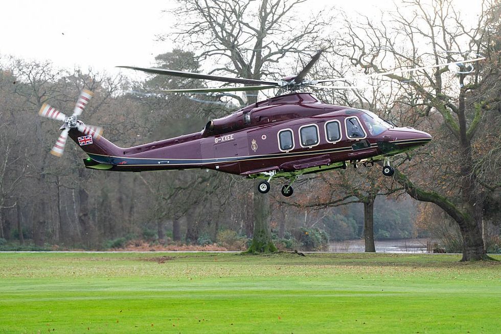 The King's helicopter