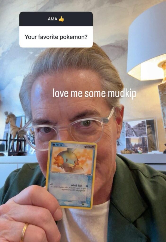 Kyle MacLachlan is a Pokemon fan (particularly Mudkip)