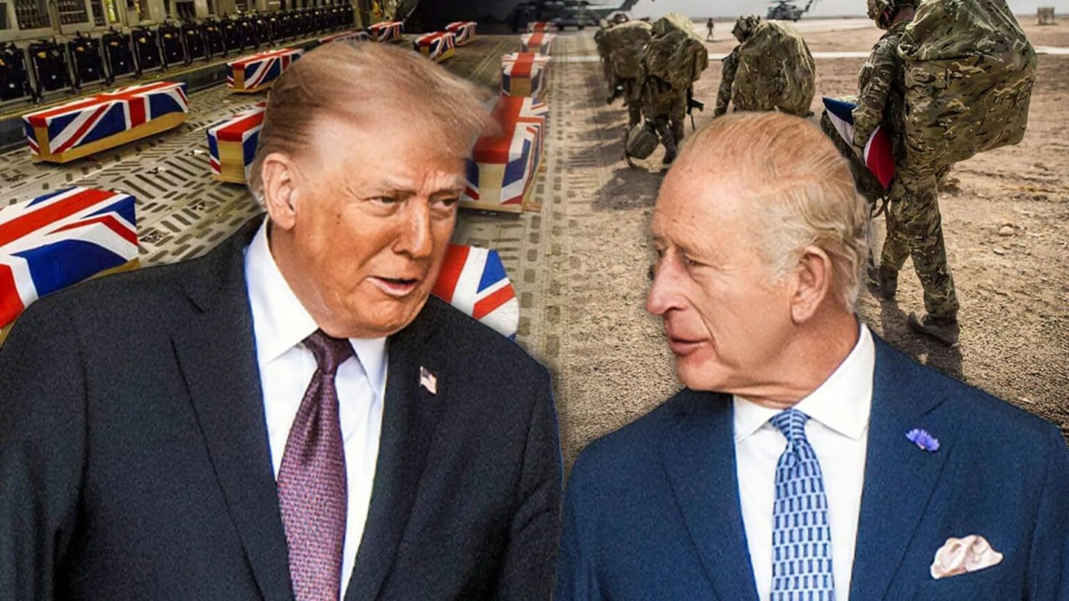 Trump backed down from UK troops claim after 'concerned' King stepped in