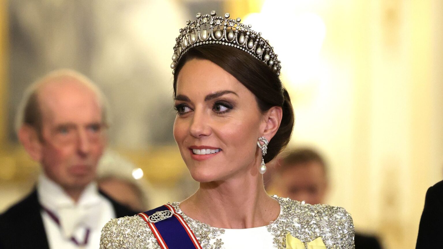 Princess Kate wearing a tiara