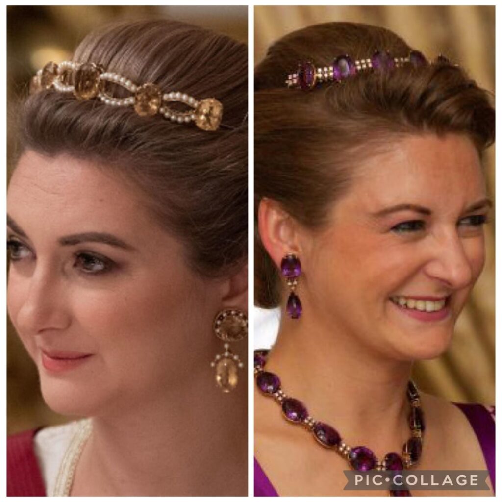 Which of these bandeau tiaras belonging to the Luxembourg grand ducal family do you prefer, the amethyst or the citrine?