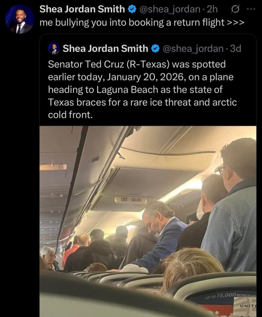 Fled Cruz has been bullied back to Texas before winter storm