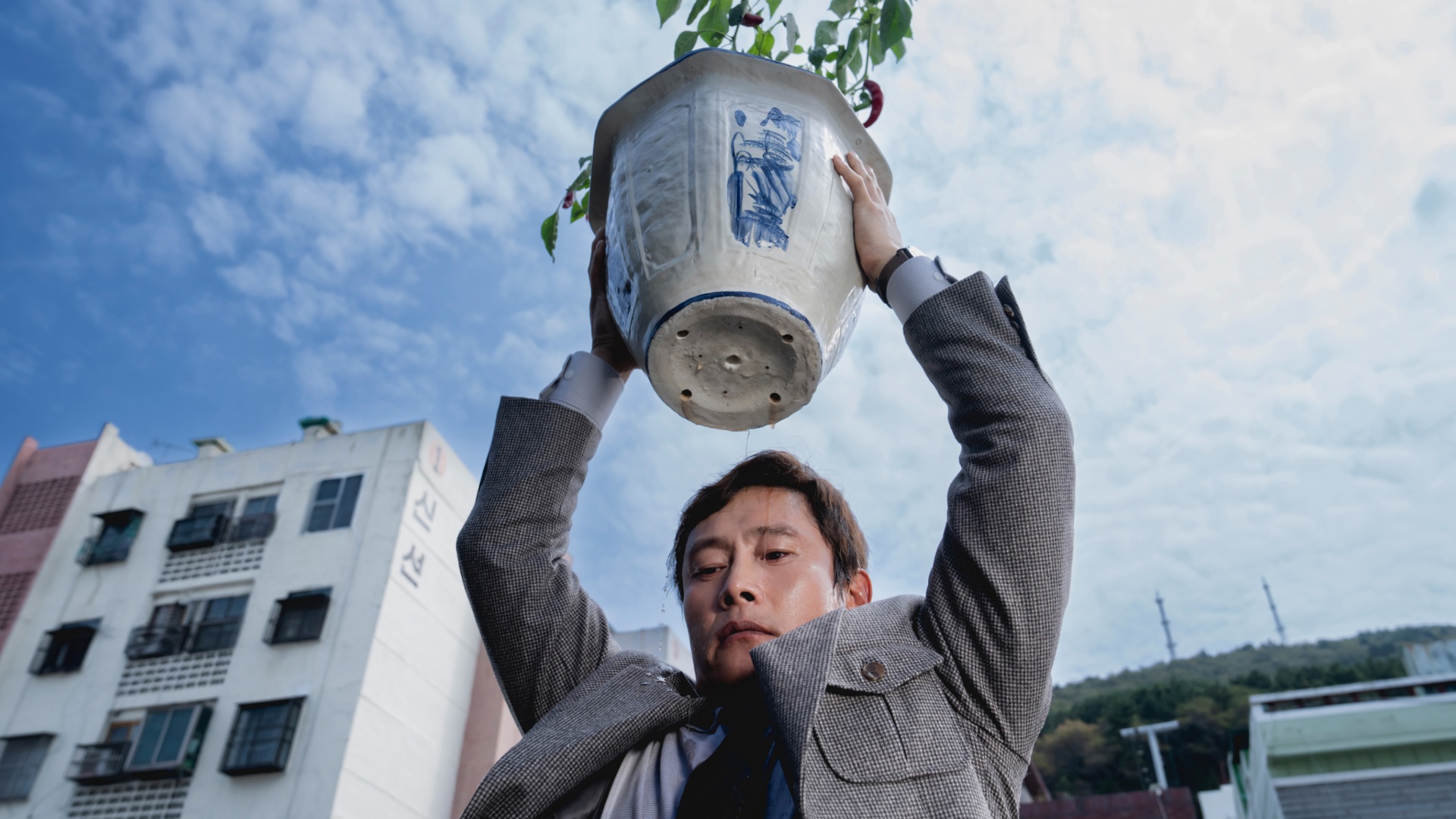 Lee Byung-hun as Man-su in No Other Choice