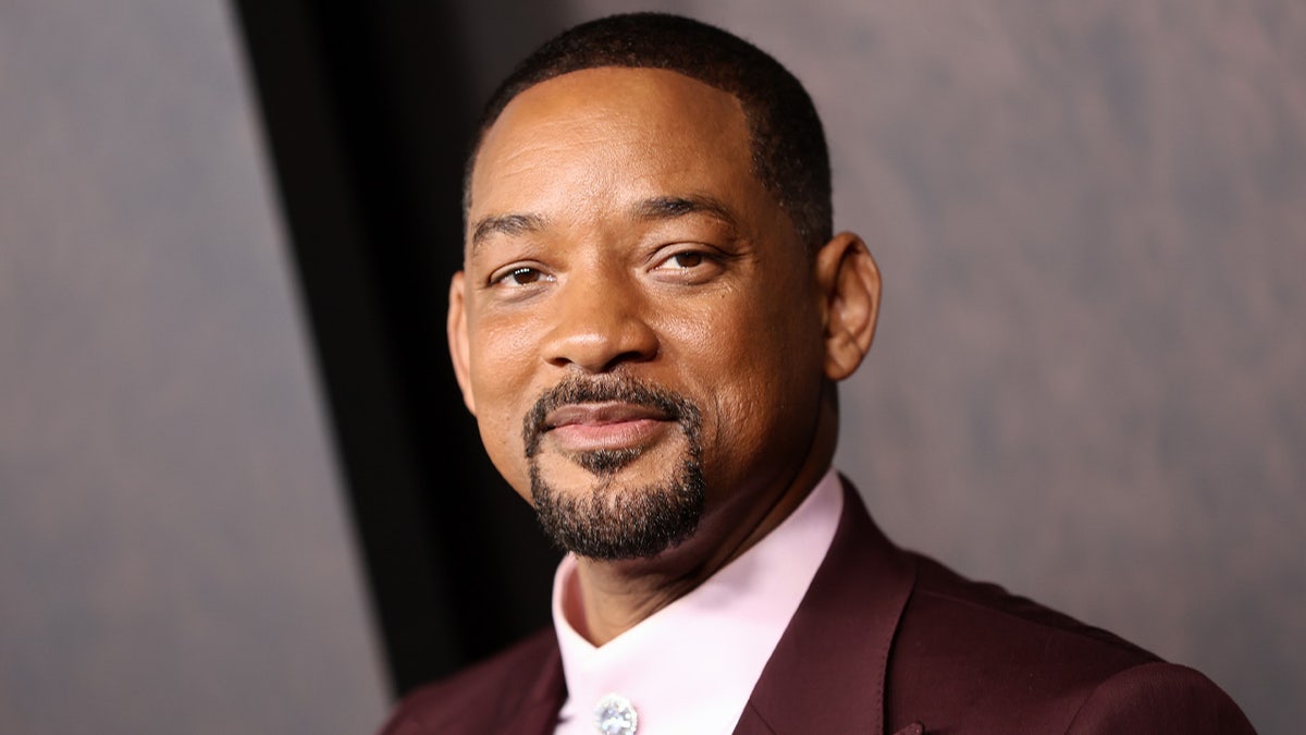 Will Smith wears maroon suit