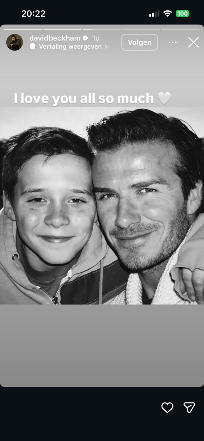 David Beckham posts Brooklyn on NYE David Beckham posts Brooklyn on NYE