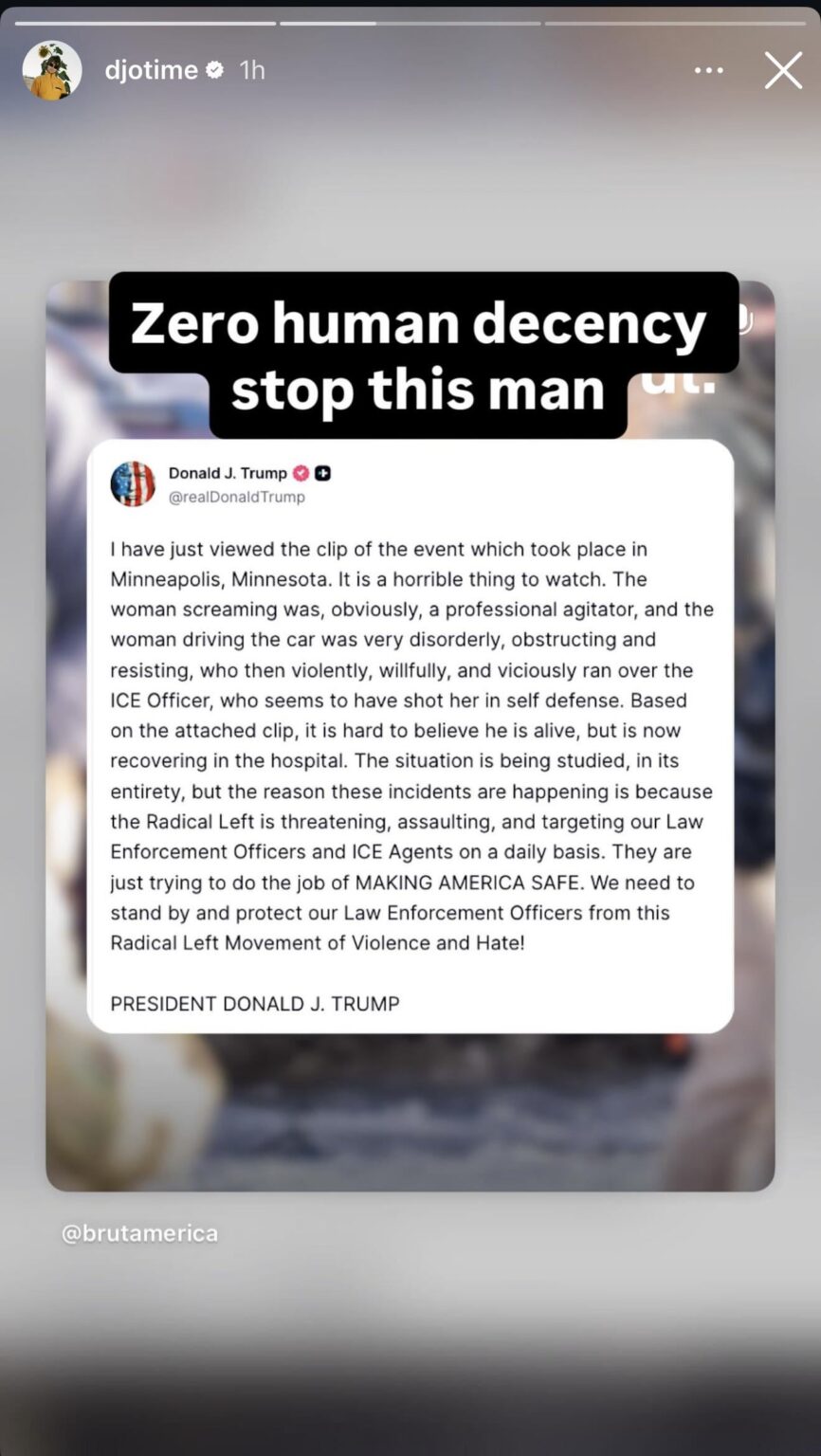 DJO (Joe Keery) speaks out against Trump this morning