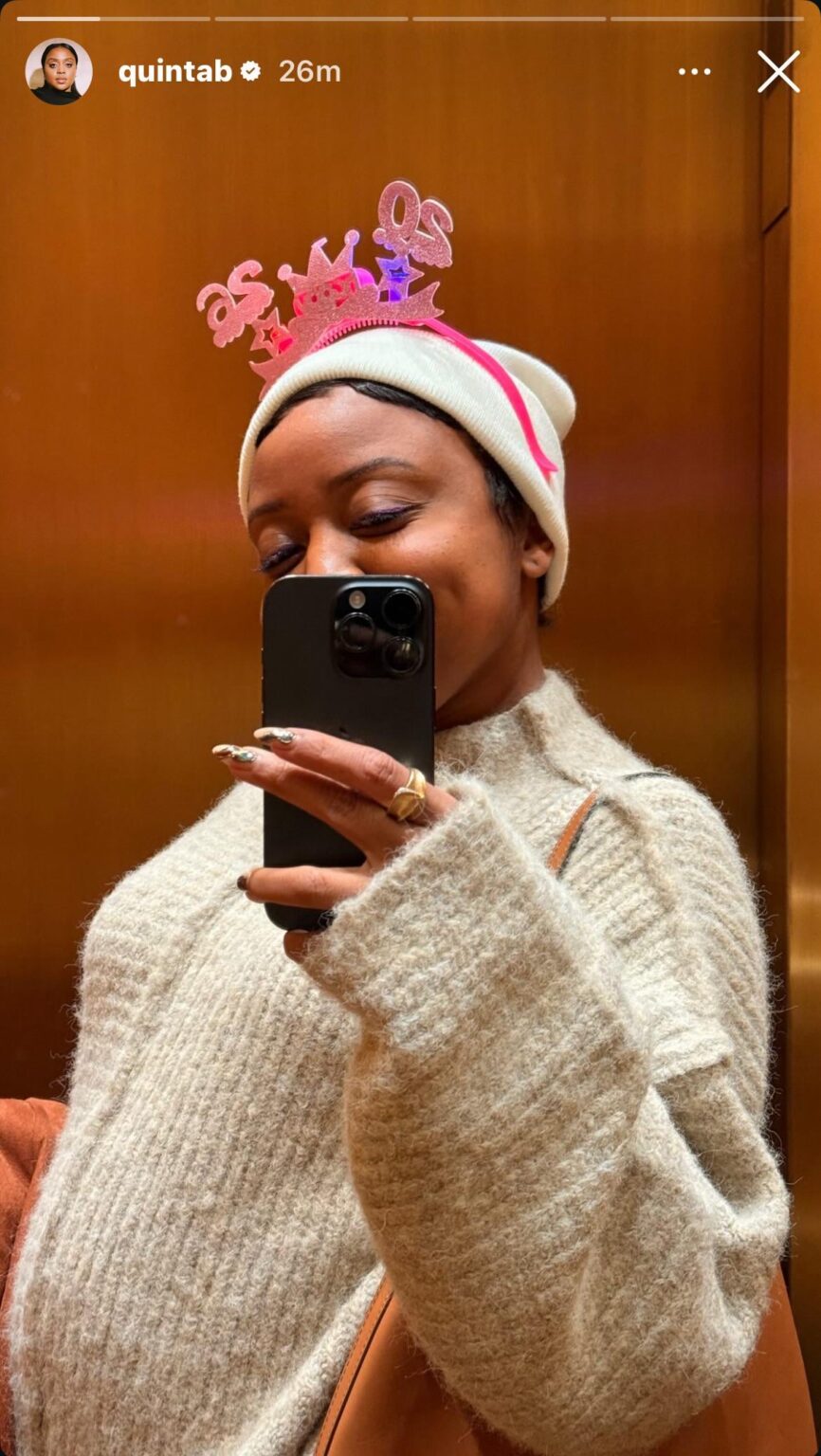 Quinta Brunson Celebrates NYE