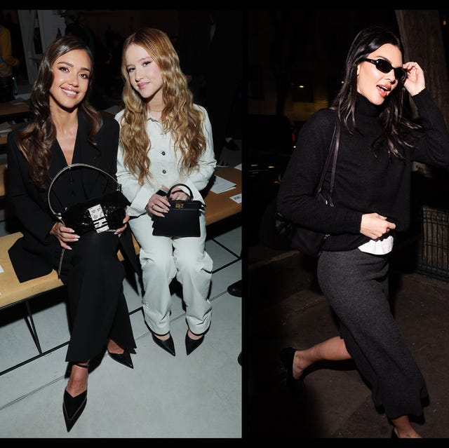 three fashionably dressed women captured in different settings