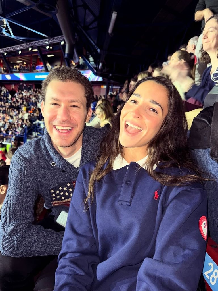 Aly Raisman and Jason Brown at the Olympics