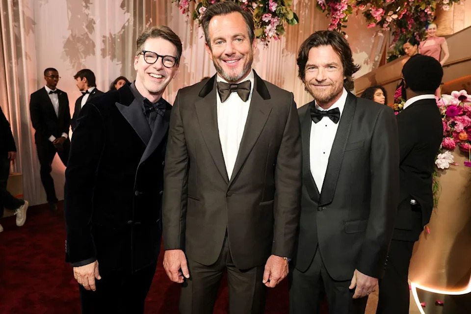 Sean Hayes, Will Arnett, and Jason Bateman, the hosts of 'Smartless' Stewart Cook/CBS via Getty
