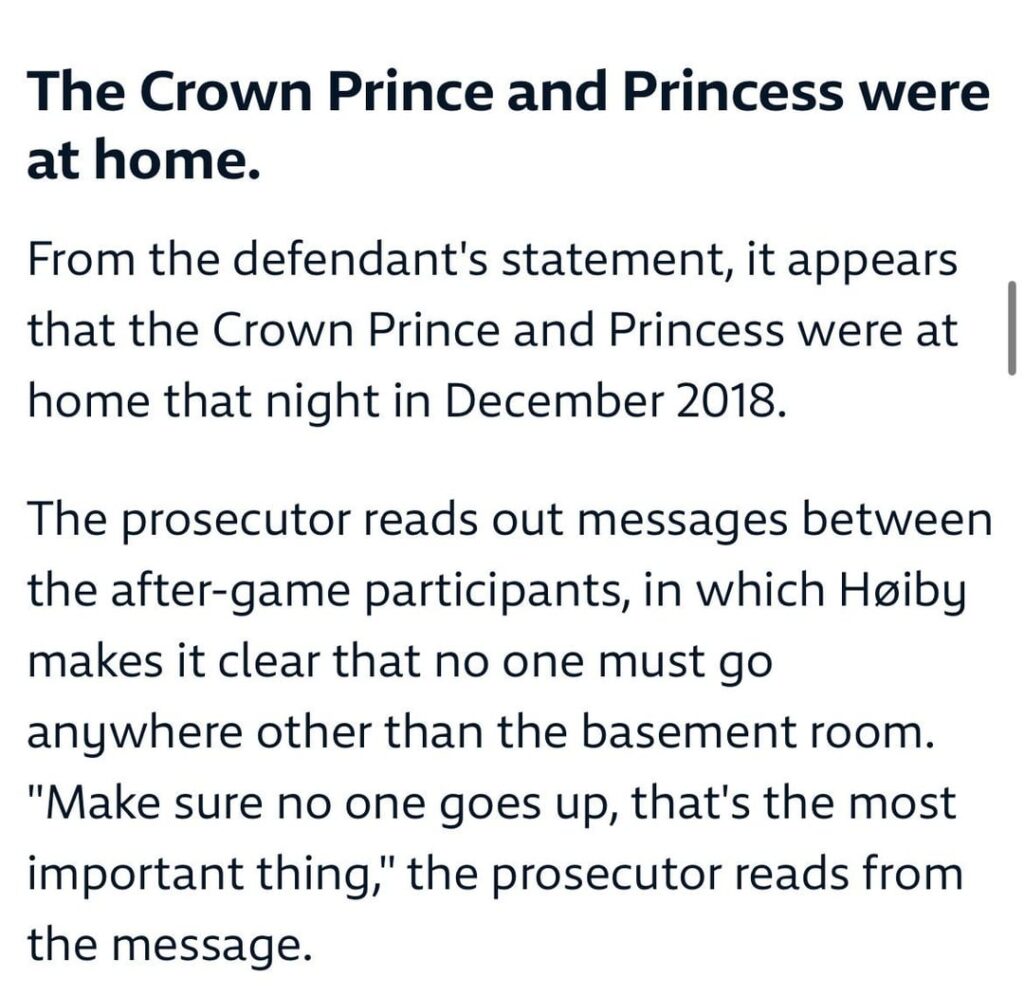 Mette-Marit and Haakon were in the same house during one of the sexual assaults committed by Marius Borg Høiby