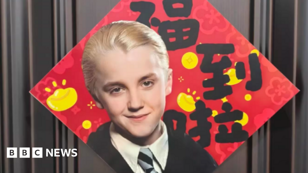 An image of Draco Malfoy themed decorations