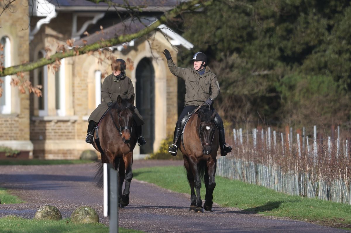 Andrew out horse riding over the weekend 