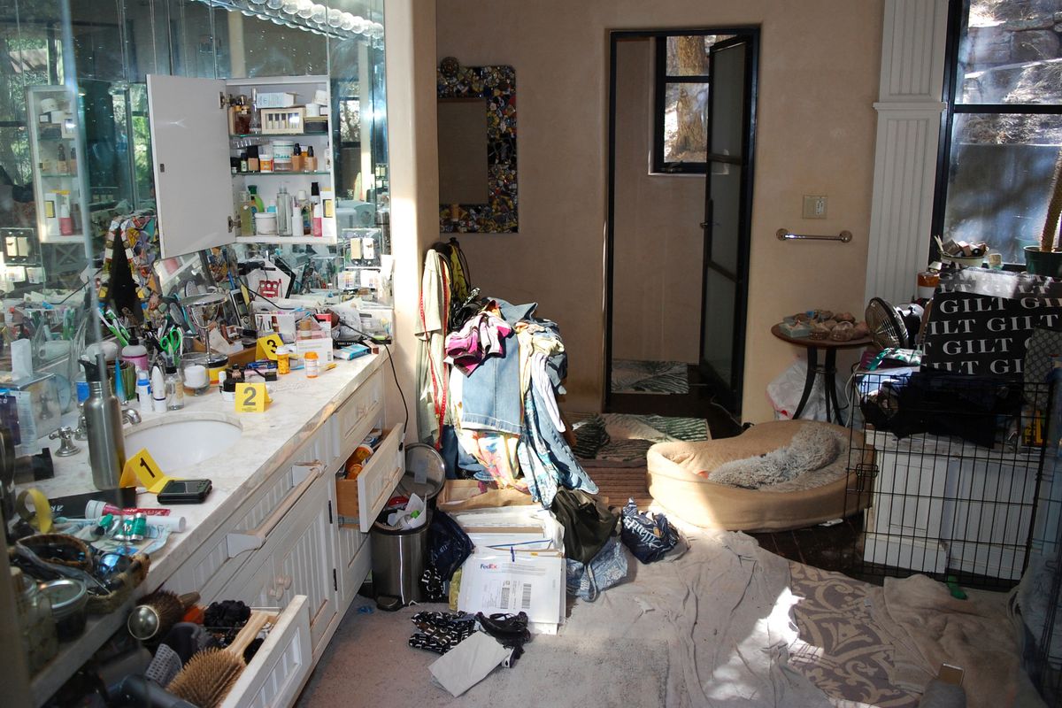 This is an undated image provided by the Santa Fe County Sheriff's Office during the course of their investigation and search of the home of Gene Hackman and his wife Betsy Arakawa, where the two were found dead Thursday, Feb. 27, 2025, in Santa Fe, New Mexico. (Santa Fe County Sheriff via AP)