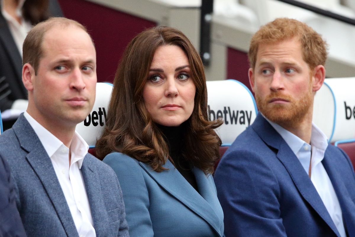 Prince William, Duke of Cambridge, Catherine, Duchess of Cambridge and Prince Harry attend the Coach Core graduation ceremony for more than 150 Coach Core apprentices at The London Stadium on October 18, 2017 in London, England