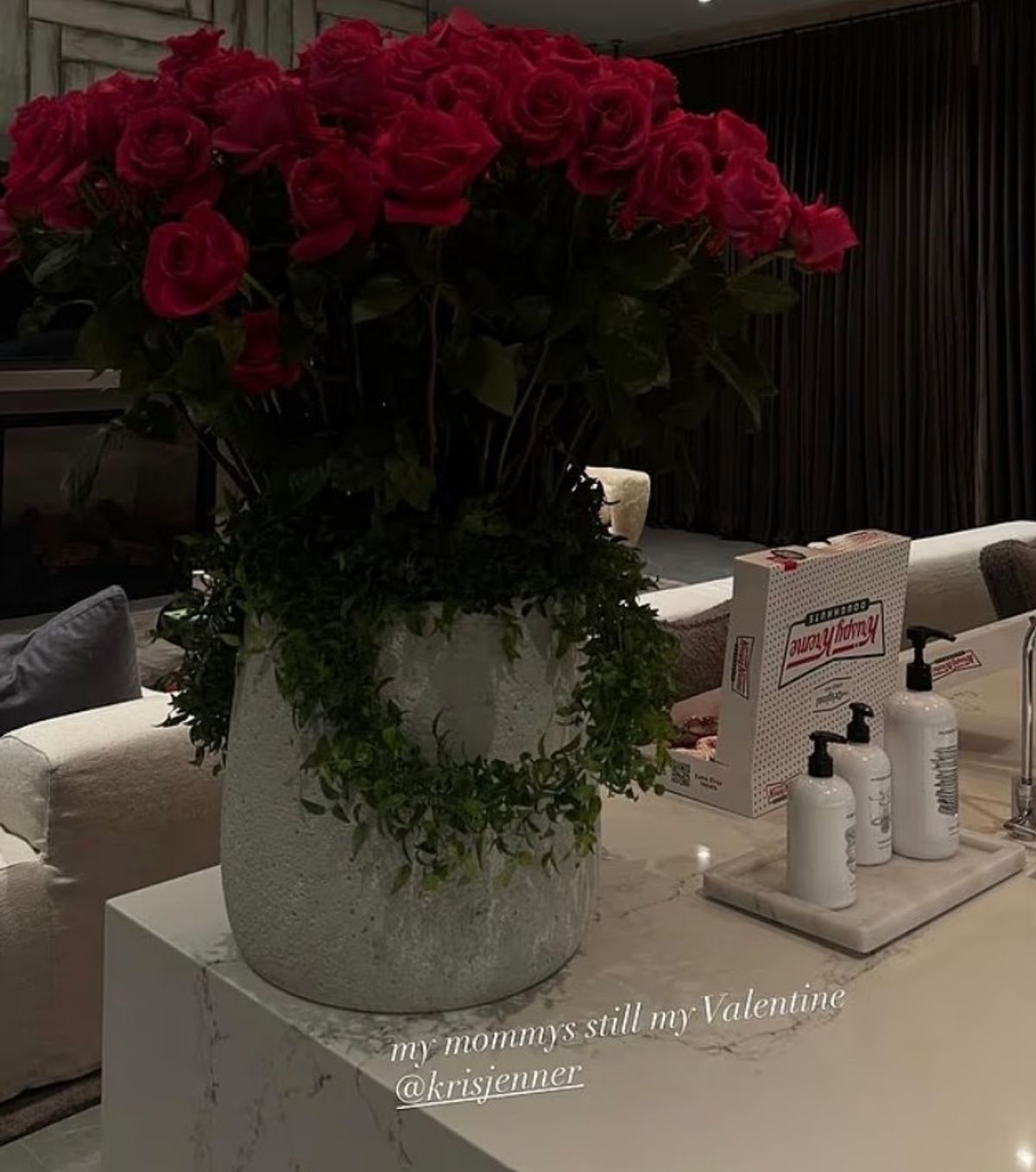 Kylie Jenner sends mum Kris Jenner a Valentine's Day message but forgets her boyfriend Timothee Chalamet