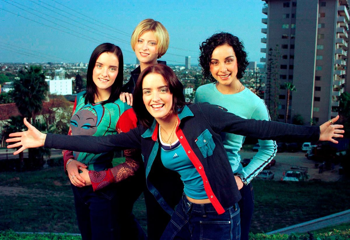 B*Witched pose at the Sunset Marquis in Los Angeles 24th March 1999