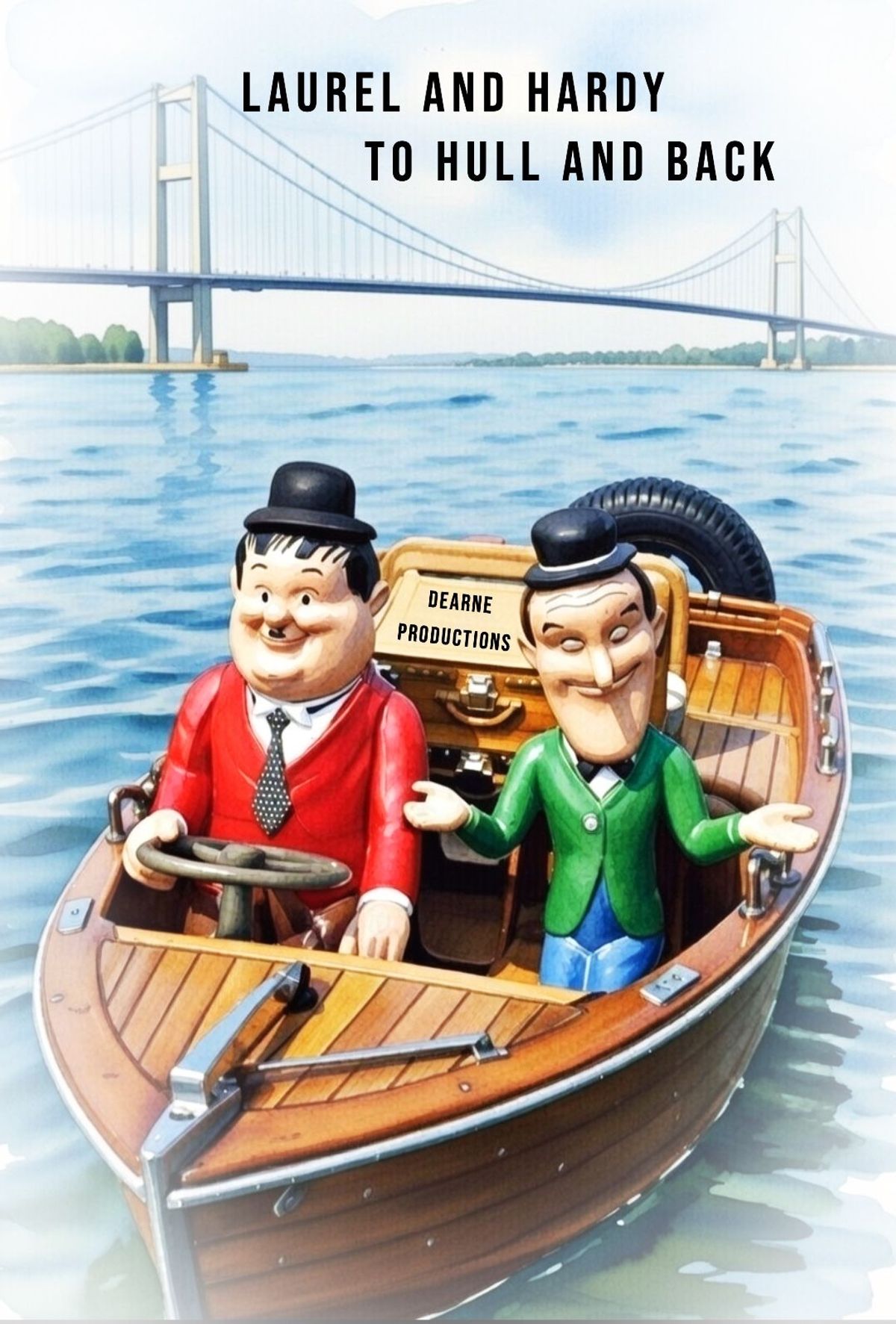 Poster promoting new film 'Laurel and Hardy: To Hull and Back'  in the works with indie film-makers Dean Sills and Rebecca Sills