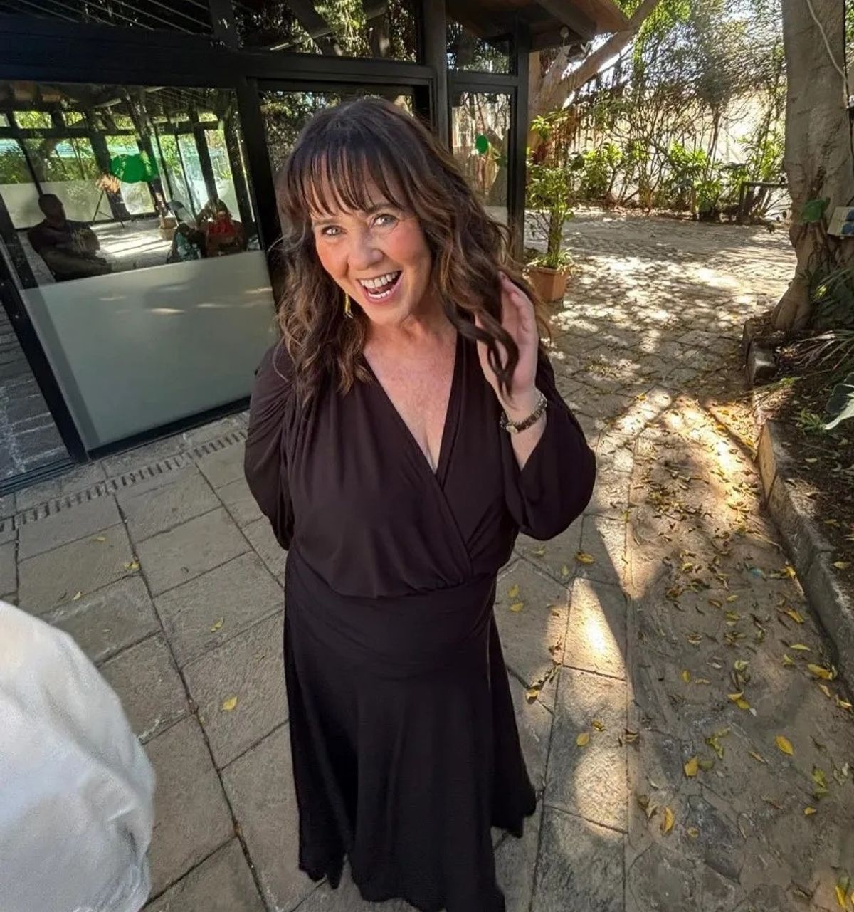 The Loose Women star is filming Celebs Go Dating in Spain