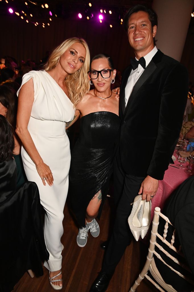 A photo of Tess Daly, Michelle Visage and Vernon Kay