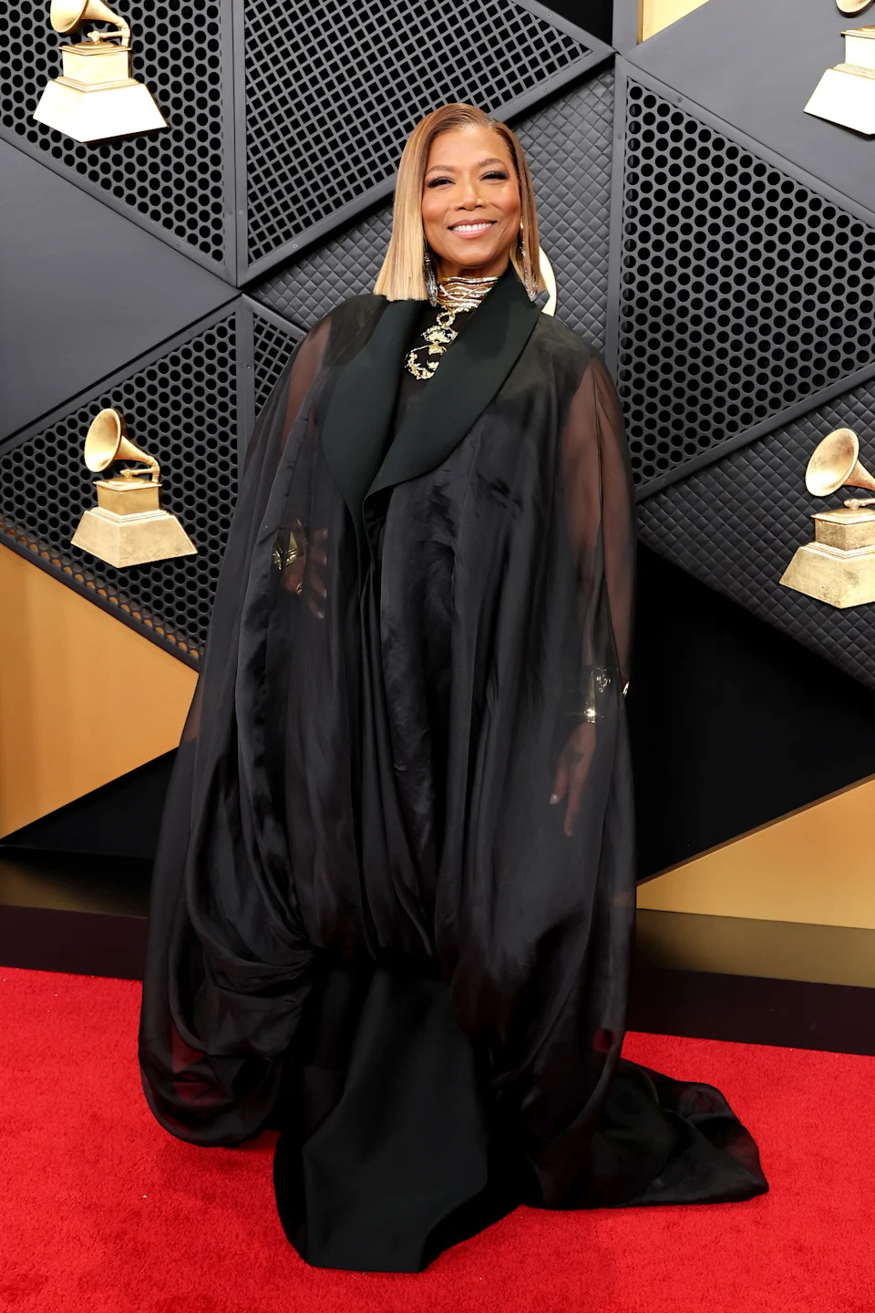 LOS ANGELES, CALIFORNIA - FEBRUARY 01: (FOR EDITORIAL USE ONLY) Queen Latifah attends the 68th GRAMMY Awards at Crypto.com Arena on February 01, 2026 in Los Angeles, California. (Photo by Amy Sussman/Getty Images)