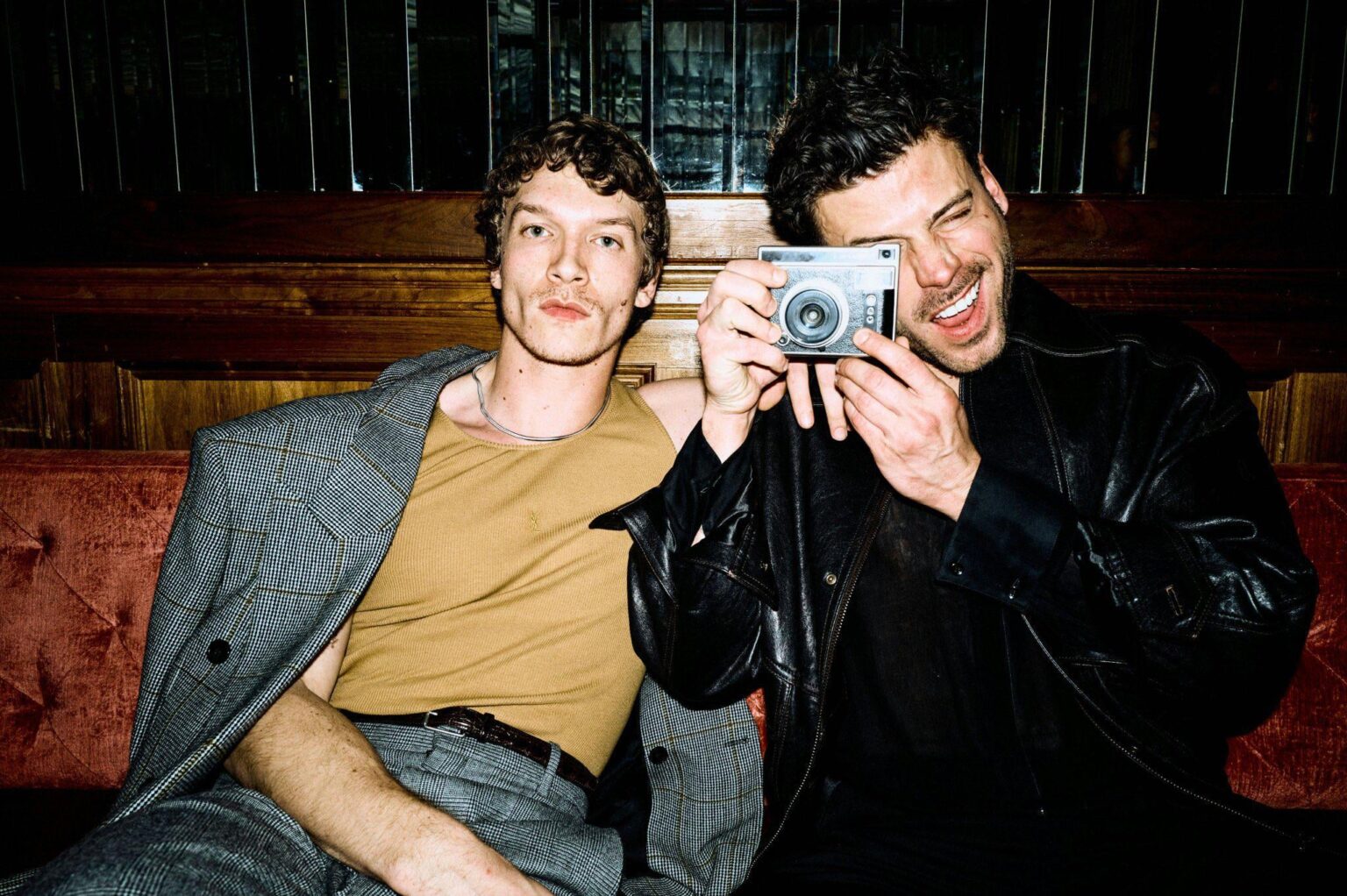 Connor Storrie and Francois Arnaud pose to W Magazine