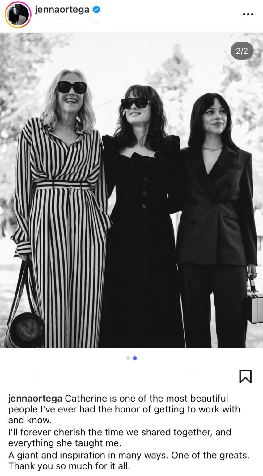 Jenna Ortega remembers Catherine O’Hara, her ‘Beetlejuice, Beetlejuice’ co-star