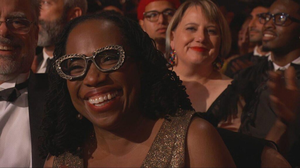Associate Supreme Court Justice Ketanji Brown Jackson and her husband Patrick were in the Grammy audience.

Justice Jackson is up for a Grammy in the "Best Audio Book" category, for her memoir "Lovely One."