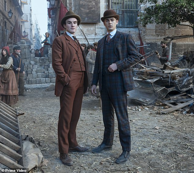 Hero is next set to star as a young Sherlock Holmes in the Prime Video series Young Sherlock (pictured with Do¿nal as James Moriarty)