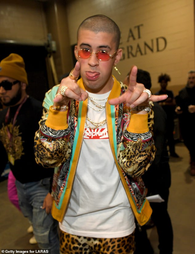 Bad Bunny, real name Benito Antonio Martínez Ocasio, used to have a much rounder face and less chiselled jaw when he first made his debut and often sported a mouth grill