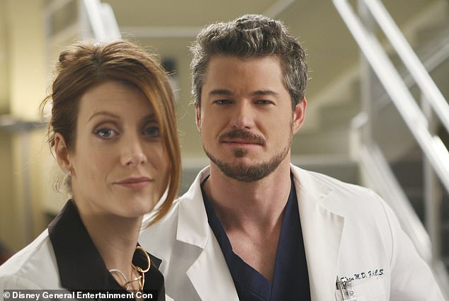 The actor's love interest on Grey's Anatomy - played by Kate Walsh - also opened up about how she 'reached out' to Dane amid his battle with ALS; the pair seen above on the medical drama series