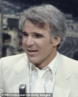 At the age of 33, Steve Martin (pictured in 1977), now 80, looked much older than American actor Cole Sprouse at the same age