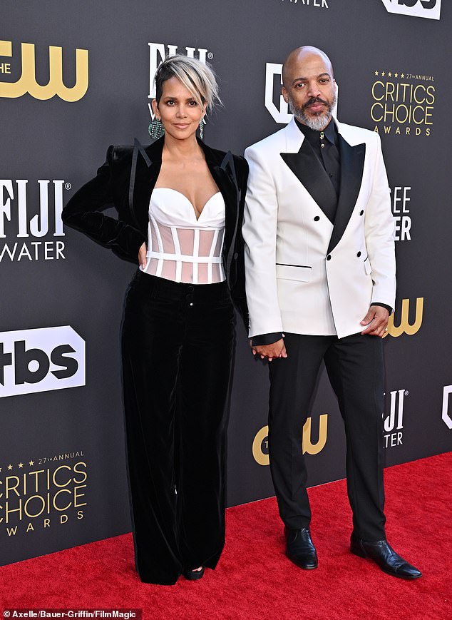 After three failed marriages, Halle Berry still believes in lasting love and she revealed Thursday that she and her Grammy-winning boyfriend Van Hunt are engaged (pictured in 2022)