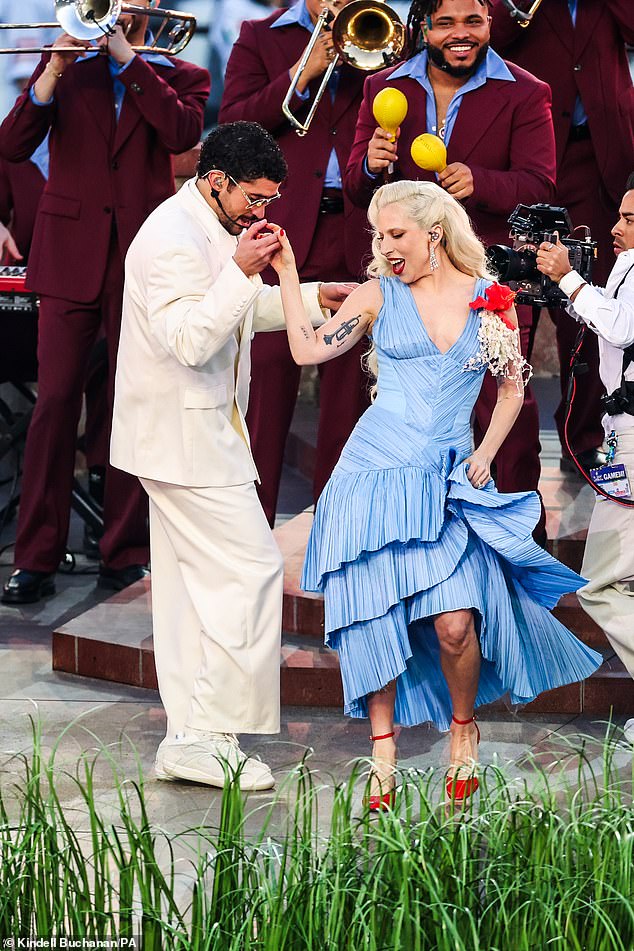 Zarin inaccurately claimed the show featured 'no white people' despite Lady Gaga making a prominent appearance