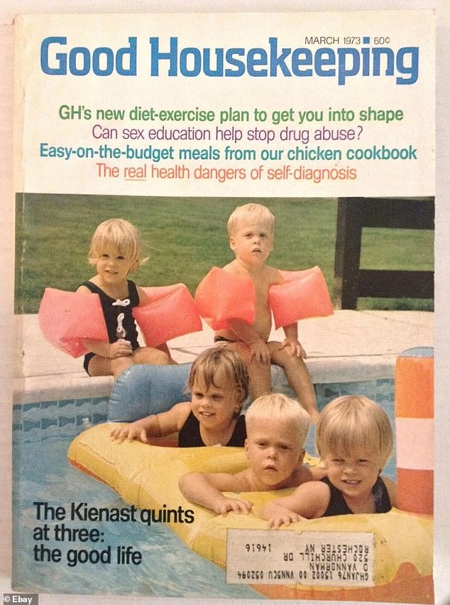 The March 1973 edition of Good Housekeeping. The family had a deal with the magazine to feature the quintuplets four times annually during their first two years