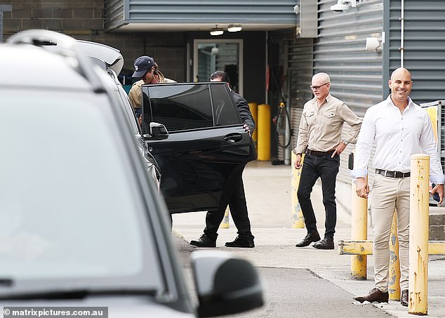With the Australian premiere of the film taking place on Thursday evening at the State Theatre in Sydney, the pair were cutting it fine with their morning arrival